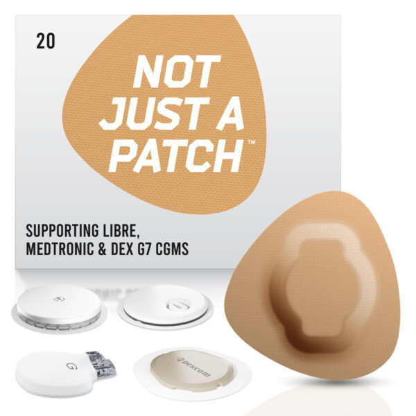 Original Patches for Freestyle Libre 1 & 2 | Medtronic | Lingo - Beige - 20 pack