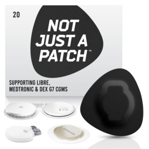 Original Patches for Freestyle Libre 1 & 2 | Medtronic | Lingo - Black - 20 pack
