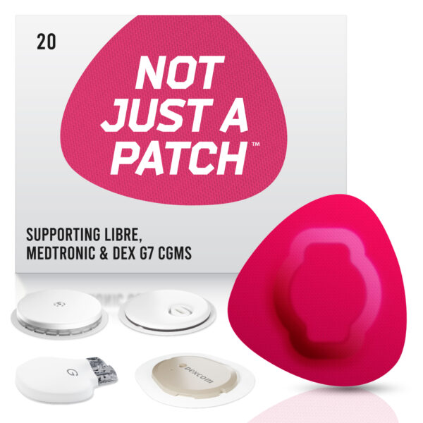 Freestyle Libre pink patch and Medtronic pink patch