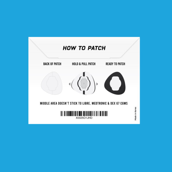 Original Patches for Freestyle Libre 1 & 2 | Medtronic | Lingo - Black - 20 pack