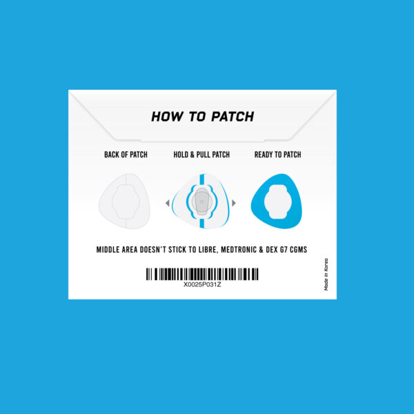 Freestyle Libre blue patches and Medtronic blue patches