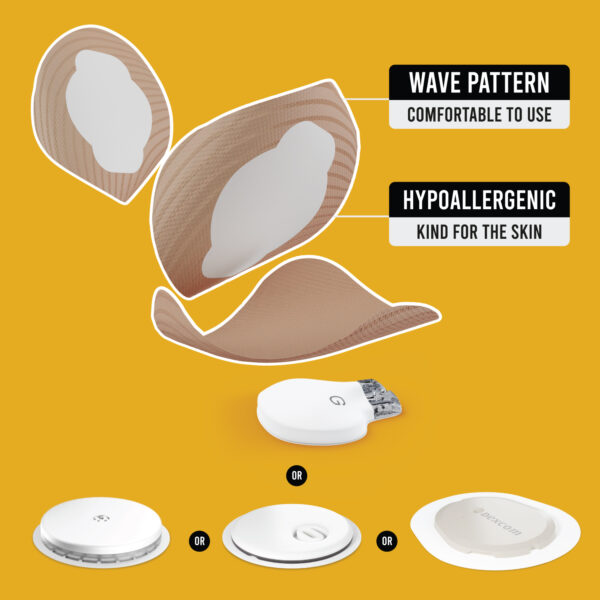 Original Patches for Freestyle Libre 1 & 2 | Medtronic | Lingo - Beige - 20 pack