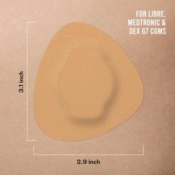 Original Patches for Freestyle Libre 1 & 2 | Medtronic | Lingo - Beige - 20 pack