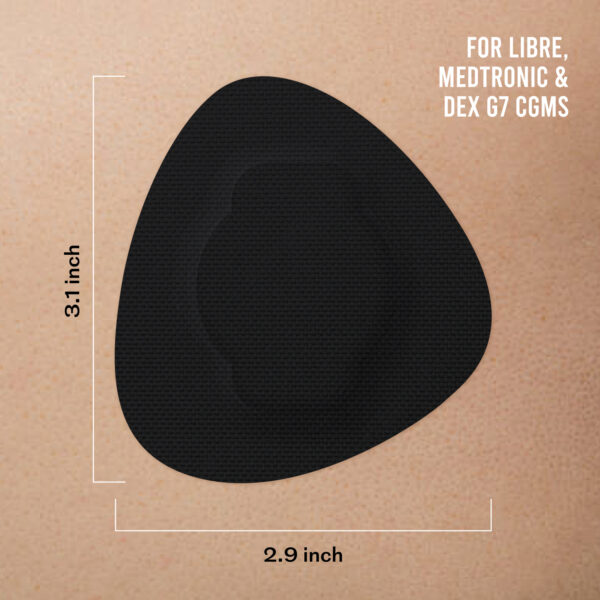Original Patches for Freestyle Libre 1 & 2 | Medtronic | Lingo - Black - 20 pack