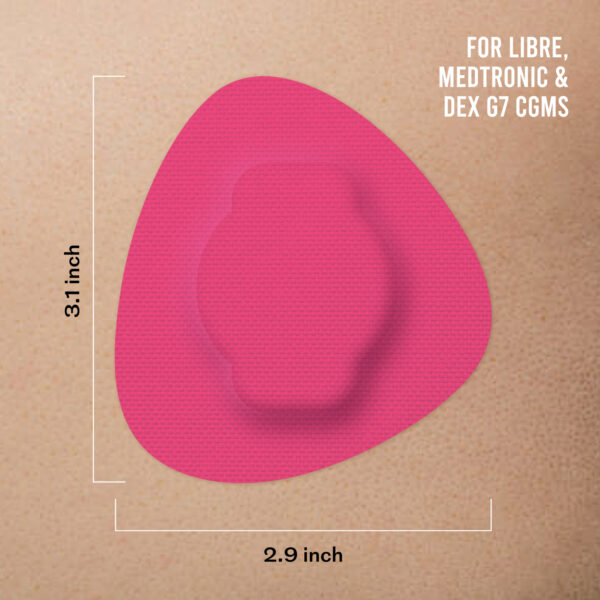 Freestyle Libre pink patch and Medtronic pink patch