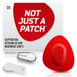 Original Patches for Dexcom G6 & MiaoMiao - Red - 20 pack