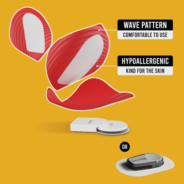 Original Patches for Dexcom G6 & MiaoMiao - Red - 20 pack