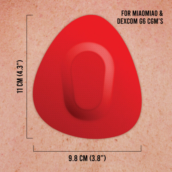 Original Patches for Dexcom G6 & MiaoMiao - Red - 20 pack