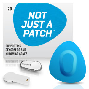 Original Patches for Dexcom G6 & MiaoMiao - Blue - 20 pack