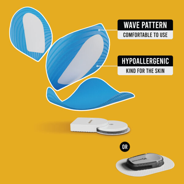 Original Patches for Dexcom G6 & MiaoMiao - Blue - 20 pack
