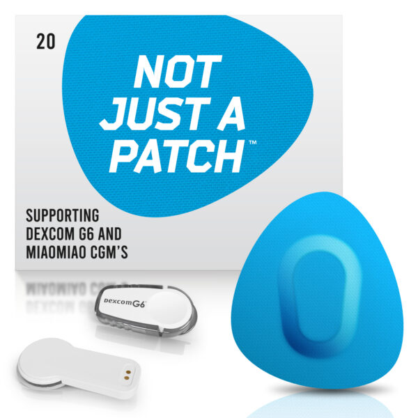 Original Patches for Dexcom G6 & MiaoMiao - Blue - 20 pack