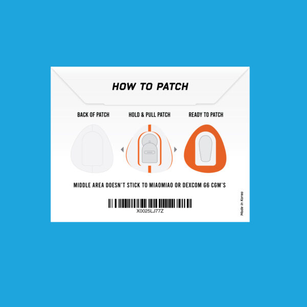 Original Patches for Dexcom G6 & MiaoMiao - Orange - 20 pack