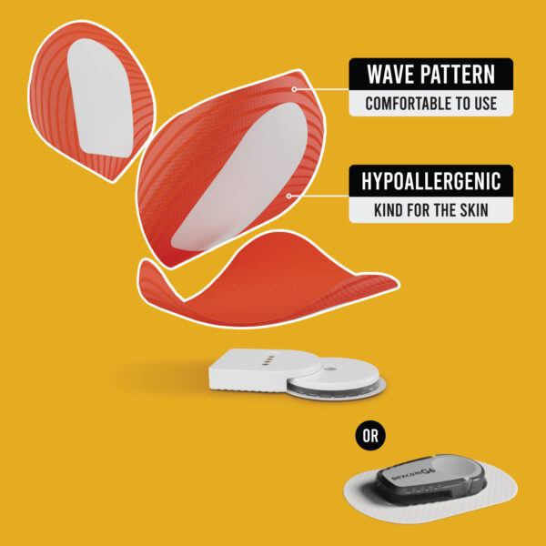 Original Patches for Dexcom G6 & MiaoMiao - Orange - 20 pack