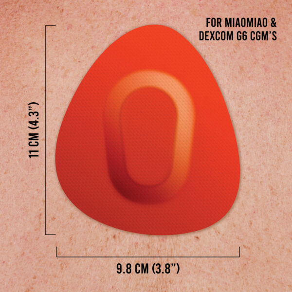 Original Patches for Dexcom G6 & MiaoMiao - Orange - 20 pack