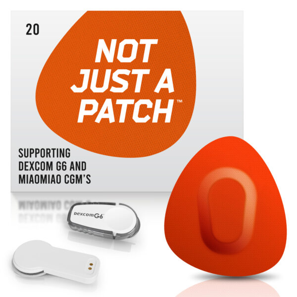 Original Patches for Dexcom G6 & MiaoMiao - Orange - 20 pack