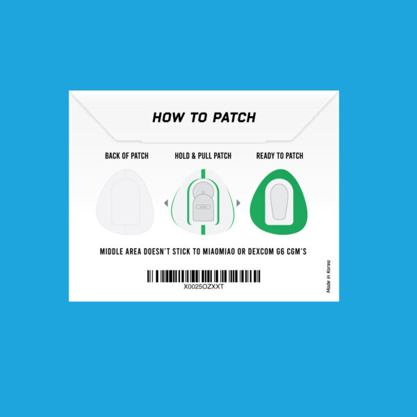 Original Patches for Dexcom G6 & MiaoMiao - Green - 20 pack