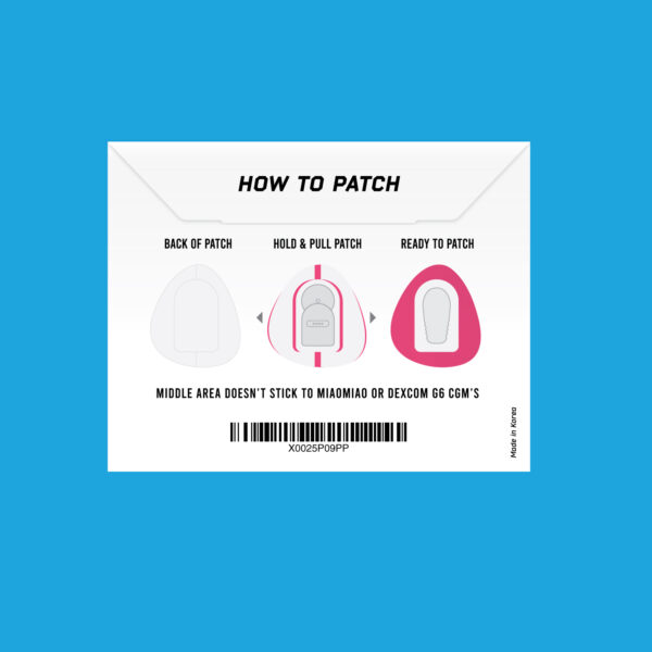 Original Patches for Dexcom G6 & MiaoMiao - Pink - 20 pack