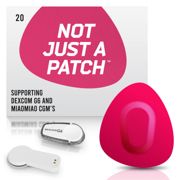 Original Patches for Dexcom G6 & MiaoMiao - Pink - 20 pack