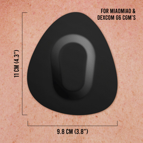 Original Patches for Dexcom G6 & MiaoMiao - Black - 20 pack