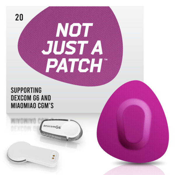 Original Patches for Dexcom G6 & MiaoMiao - Purple - 20 pack