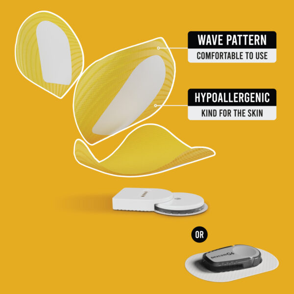 Original Patches for Dexcom G6 & MiaoMiao - Yellow - 20 pack