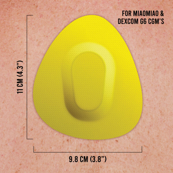 Original Patches for Dexcom G6 & MiaoMiao - Yellow - 20 pack