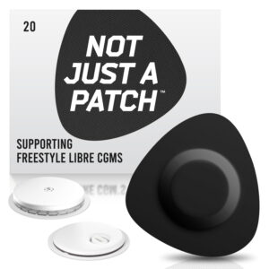 Original Patches for Freestyle Libre 1 & 2 | Medtronic | Lingo - Black - 20 pack - Freestyle Libre
