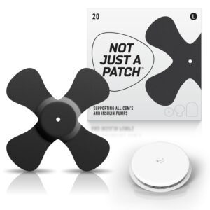 X-Patches for Freestyle Libre 1 & 2, Medtronic, Omnipod and Lingo - Black - 20 pack - Freestyle Libre X-patch