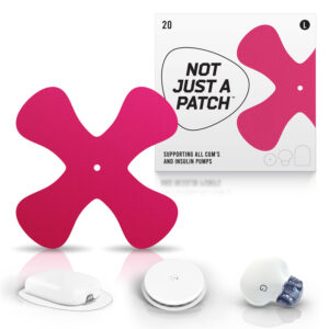 X-Patches for Freestyle Libre 1 & 2, Medtronic, Omnipod and Lingo - Pink - 20 pack