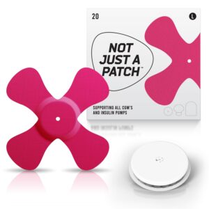 X-Patches for Freestyle Libre 1 & 2, Medtronic, Omnipod and Lingo - Pink - 20 pack - Freestyle Libre X-patch