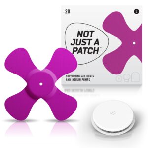 X-Patches for Freestyle Libre 1 & 2, Medtronic, Omnipod and Lingo - Purple - 20 pack - Freestyle Libre X-patch