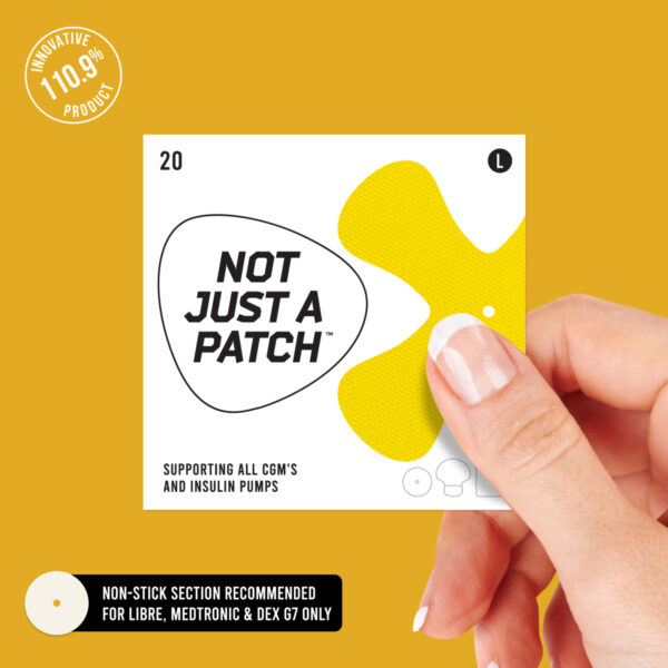 Dexcom G6 and G7 yellow x patch | dexcom yellow overpatches | dexcom yellow covers