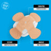 X-Patches for Freestyle Libre 1 & 2, Medtronic, Omnipod and Lingo - Beige - 20 pack