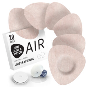 Air Patches for Freestyle Libre 1 & 2 | Medtronic | Lingo - Tan - 20 pack - Freestyle Libre