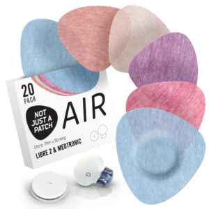 Air Patches for Freestyle Libre 1 & 2 | Medtronic | Lingo - Multicolour - 20 pack - Freestyle Libre