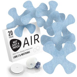 X-Mini Air for Libre 1 & 2 | Medtronic | Lingo - Blue - 20 pack - Freestyle Libre X-patch