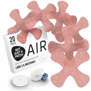 X-Mini Air for Libre 1 & 2 | Medtronic | Lingo - Brown - 20 pack - Freestyle Libre X-patch
