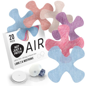 X-Mini Air for Libre 1 & 2 | Medtronic | Lingo - Multicolour - 20 pack - Freestyle Libre X-patch