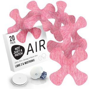 X-Mini Air for Libre 1 & 2 | Medtronic | Lingo - Pink- 20 pack - Freestyle Libre X-patch