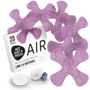 X-Mini Air for Libre 1 & 2 | Medtronic | Lingo - Purple- 20 pack - Freestyle Libre X-patch