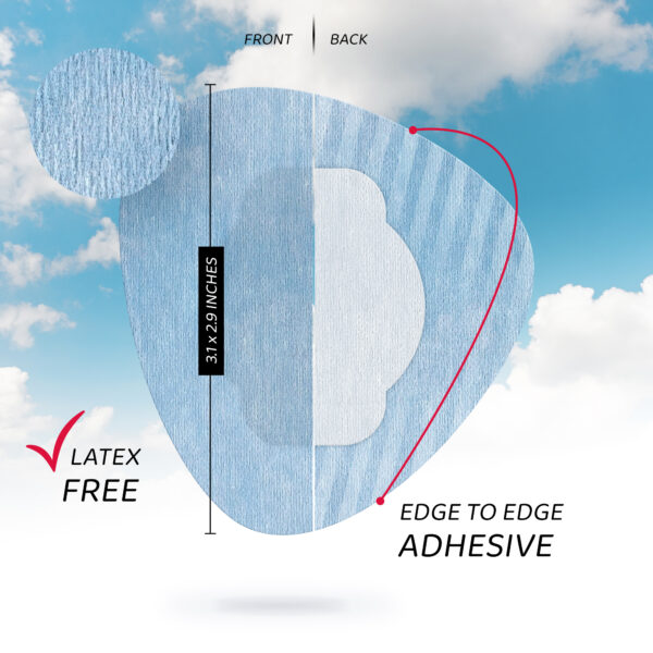 Air Patches for Freestyle Libre 1 & 2 | Medtronic | Lingo - Blue - 20 pack