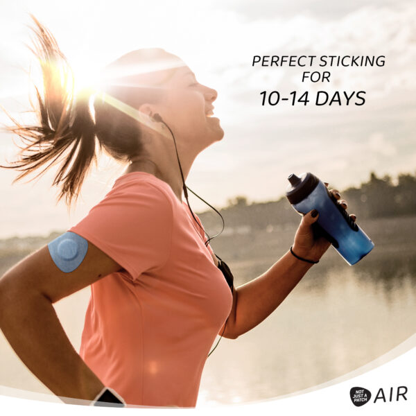 Air Patches for Freestyle Libre 1 & 2 | Medtronic | Lingo - Blue - 20 pack