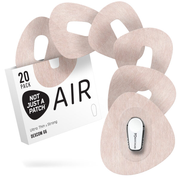 Air Patches for Dexcom G6 - Tan - 20 pack