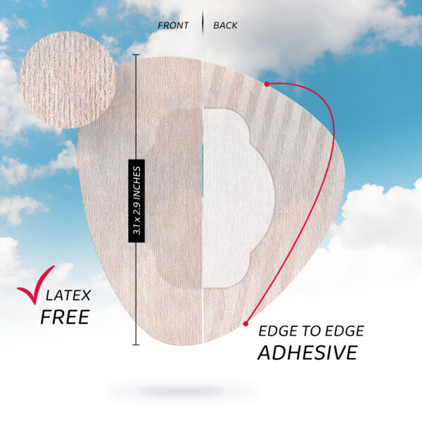Air Patches for Freestyle Libre 1 & 2 | Medtronic | Lingo - Tan - 20 pack