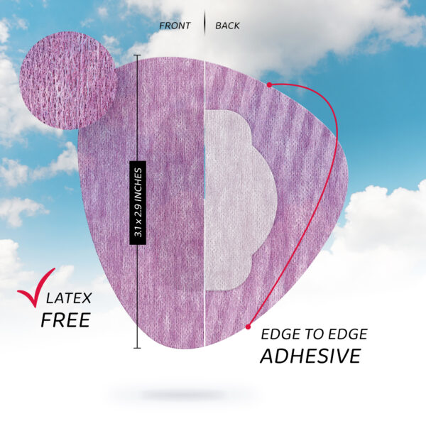Air Patches for Freestyle Libre 1 & 2 | Medtronic | Lingo - Purple - 20 pack