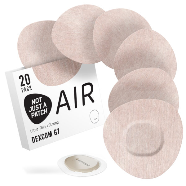 Air Patches for Dexcom G7 & Stelo CGM - Beige - 20 pack