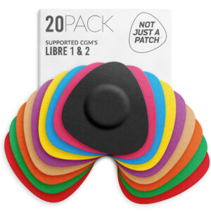 Original Patches for Freestyle Libre 1 & 2 | Medtronic | Lingo - Multicolour - 20 pack