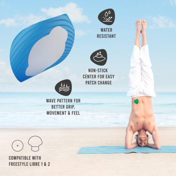 Original Patches for Freestyle Libre 1 & 2 | Medtronic | Lingo - Multicolour - 20 pack