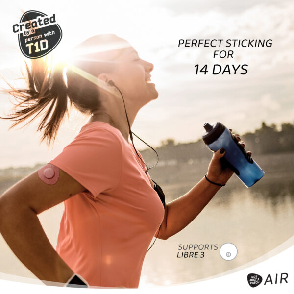 Air Patch for Freestyle Libre 3 - Brown - 20 Pack